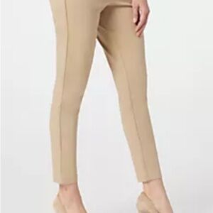 Joan Rivers Tan Ankle Cropped Pants